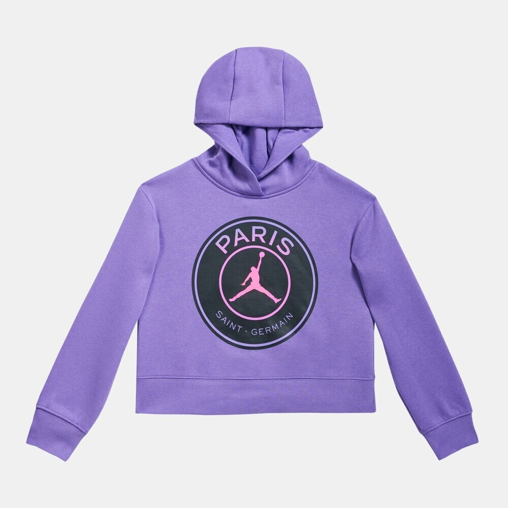 Jordan Paris Saint-Germain Hoodie Girls Large Purple Long Sleeve Pullover RED491